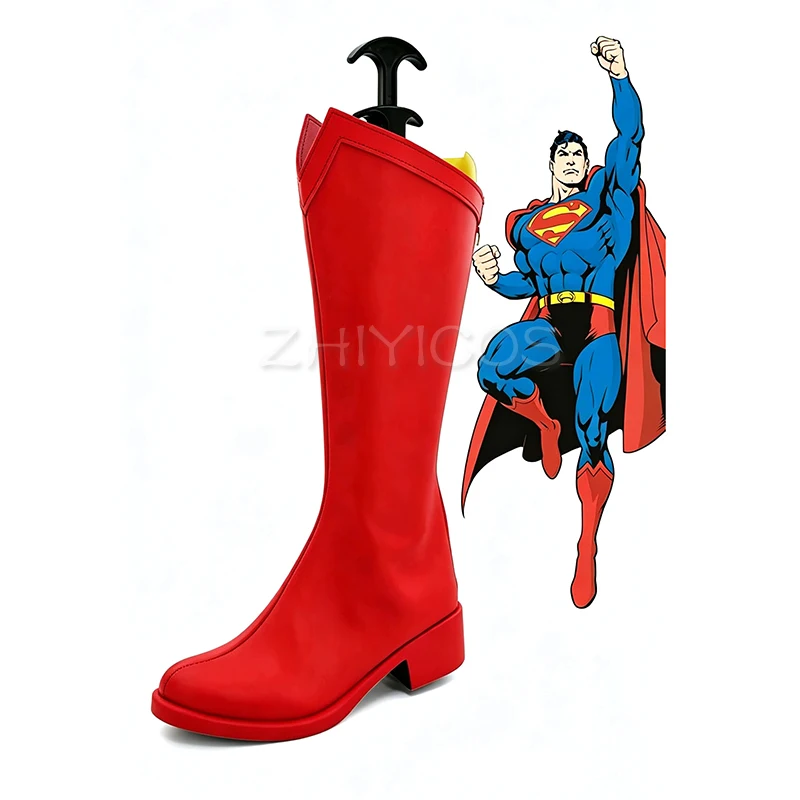 New Super Hero Men Cosplay Shoes Red Boots American Movie Hero Cosplay Carnival Halloween Cosplay Shoes for Men Women - view 6