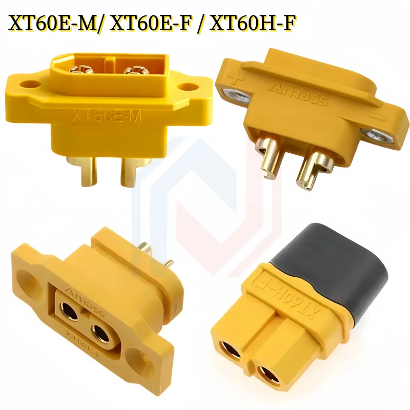 XT60 Model Aircraft Power Battery Plug XT60E-M / XT60E-F / XT60H-F Can Be Fixed With Nut Extension Cord