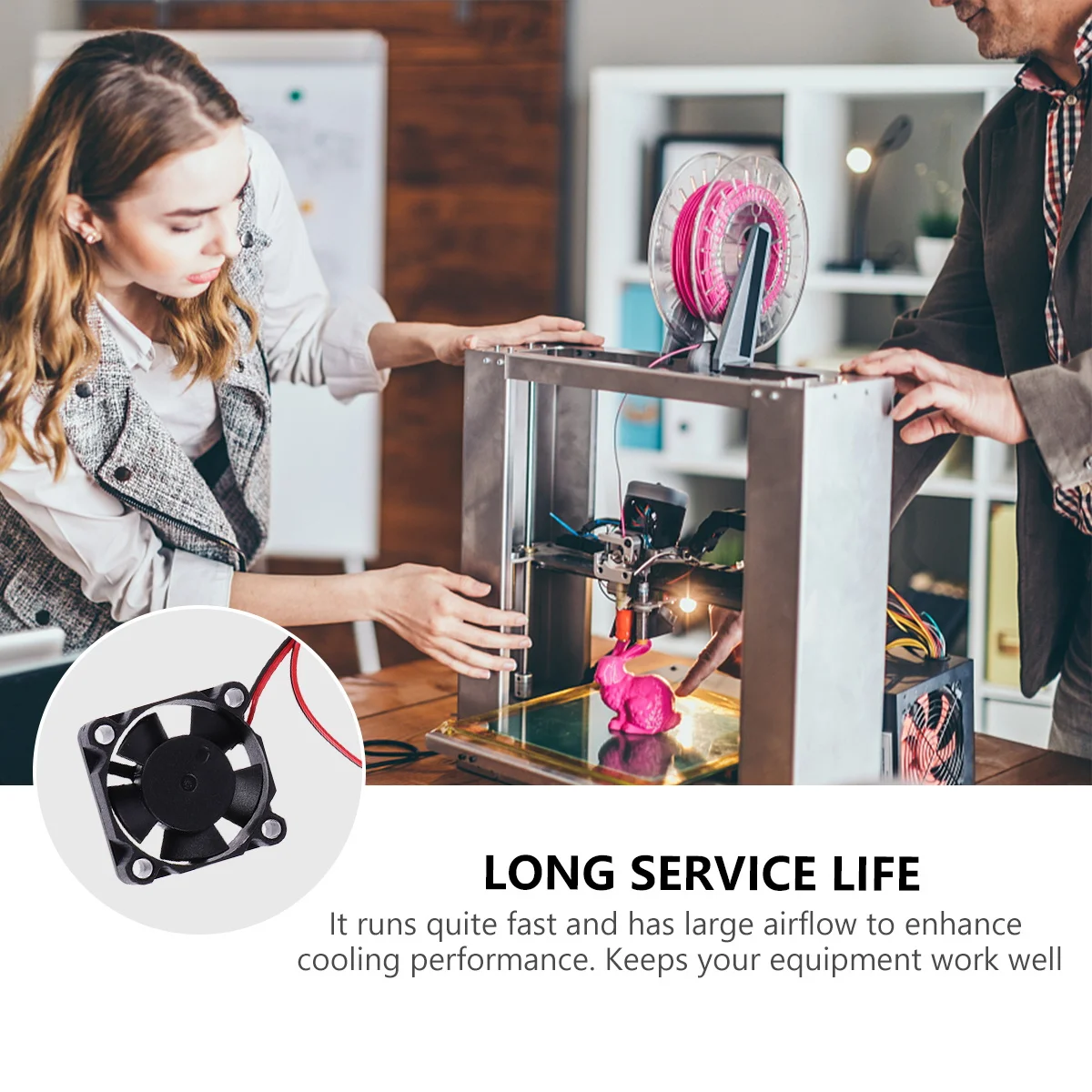 

6Pcs 3D Printer Cooling Fan Dc 12V Quiet Mini Blower for Small Appliances Long Lasting Hydraulic Bearings