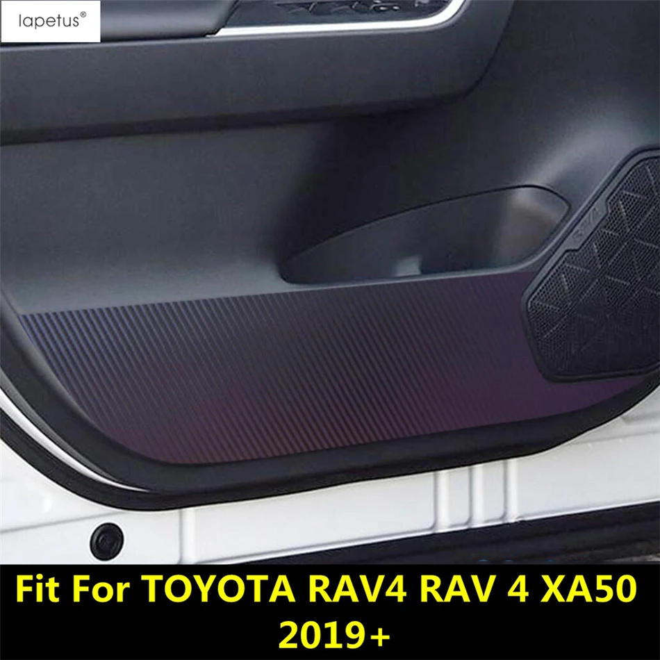 

Car Inner Door Anti Kick Pad Side Edge Film Carbon Fiber Stickers Protection Accessories For TOYOTA RAV4 RAV 4 XA50 2019 - 2024