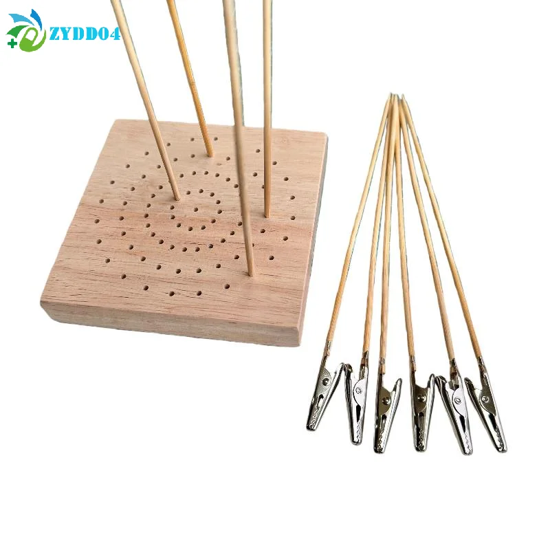 ● 10/20/50Pcs 목재 및 금속 페인팅 스탠드 앨리게이터 클립 스틱 모델링 도구 에어브러시 모델 부품 DIY 액세서리