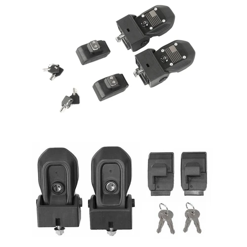 Imagen 2 del producto Pestillos de captura de capó de coche, decoración de captura de capó con llave para Jeep Wrangler JL Gladiator JT 2018-2023, accesorios exteriores