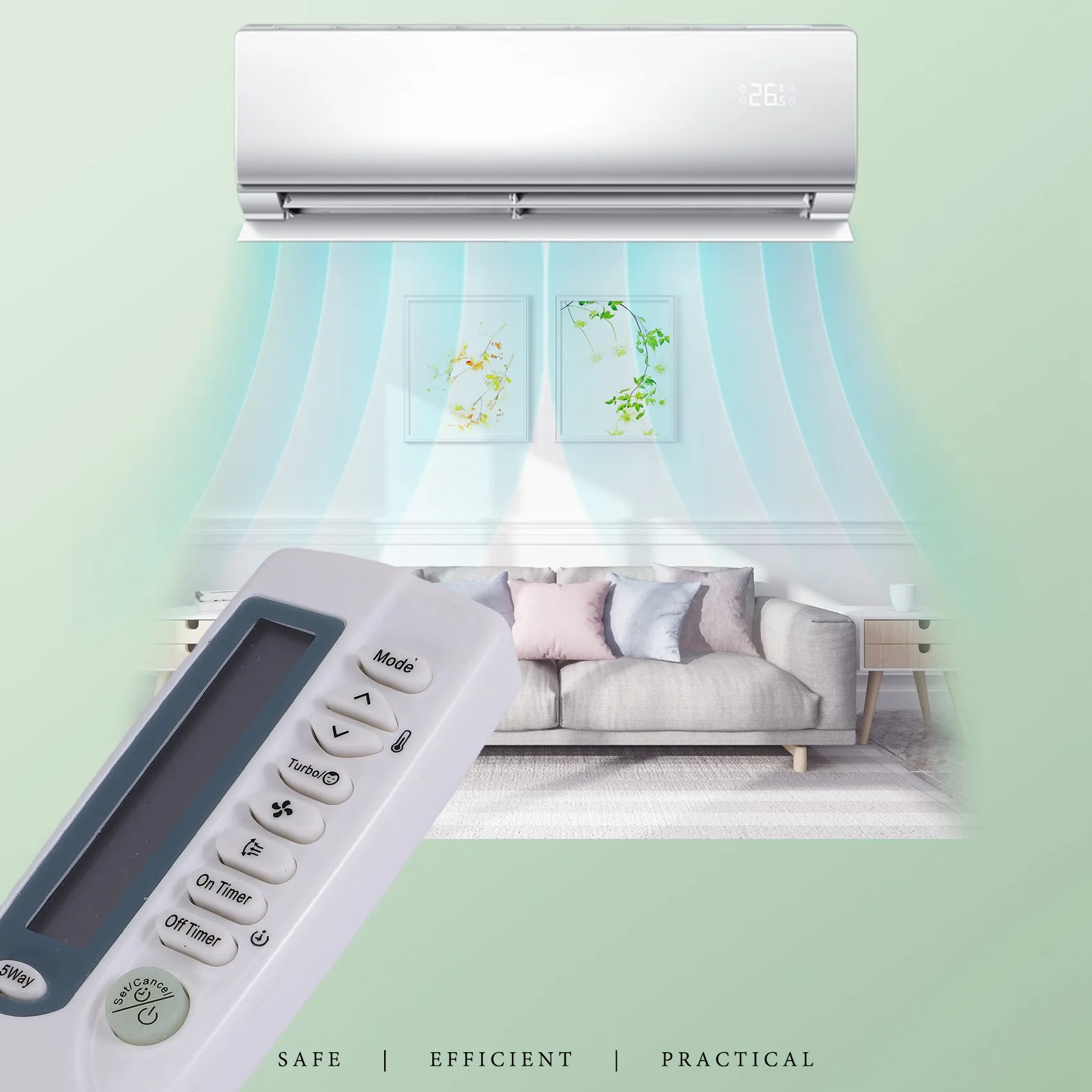 Remote Control for Samsung ARC-410 ARH-466 ARH-441 ARH-430 ARC-414 ARC-406 ARC-738 ARH-465 AC A/C Air Conditioner&L47R