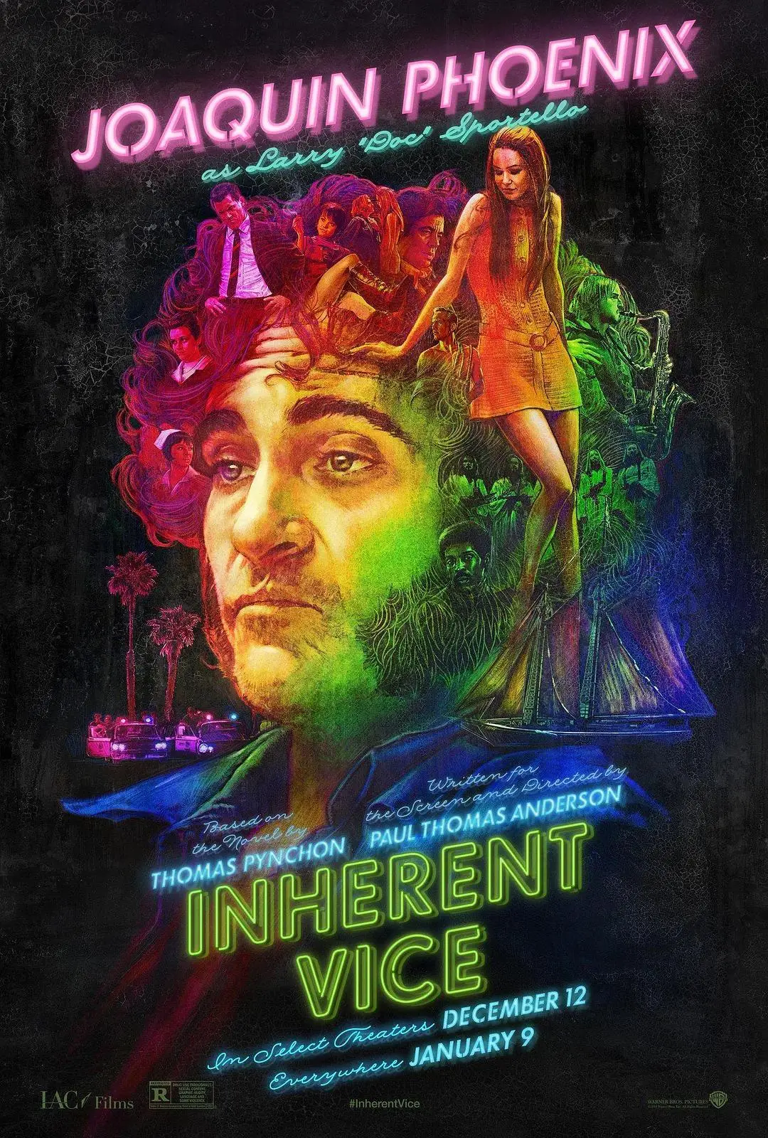 Movie Inherent Vice (2014) Art SILK POSTER Wall Art Home Decorative painting