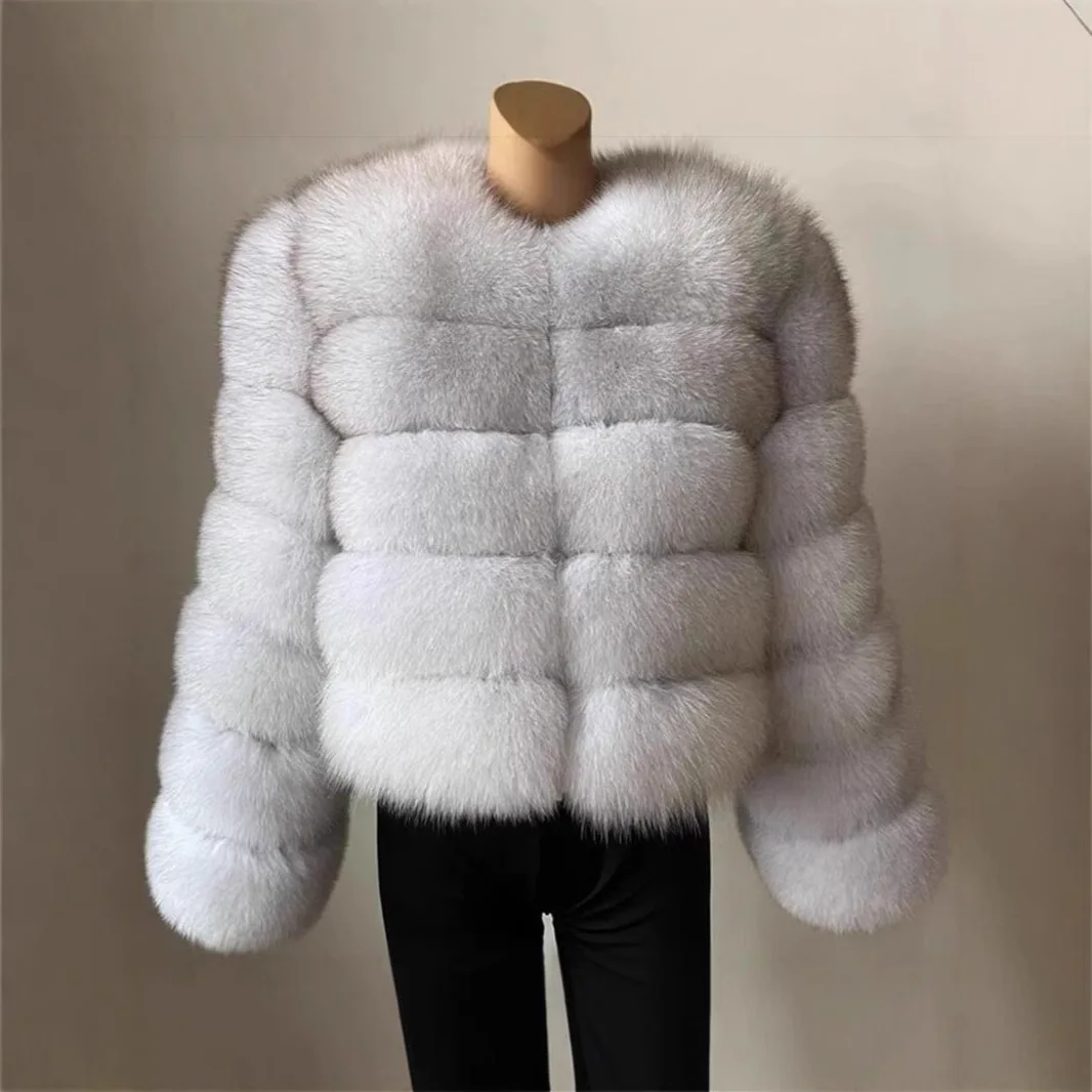 

2026 Women's Fashion Faux Fur Coat Super Autumn Winter Women Short Faux Fox Fur Fluffy Jacket High Quality Ladies Furry Coats