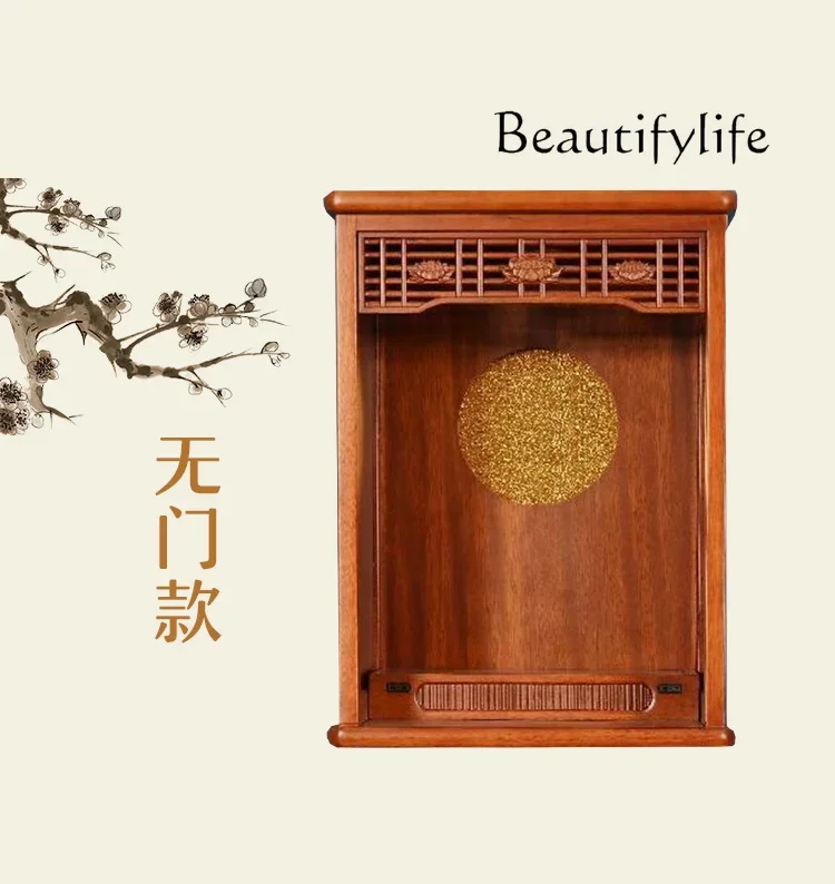 

FGArmadietto per Buddha che offre tavolo Armadietto verticale per uso domestico con piattaforma Buddha con porta Armadietto Shen
