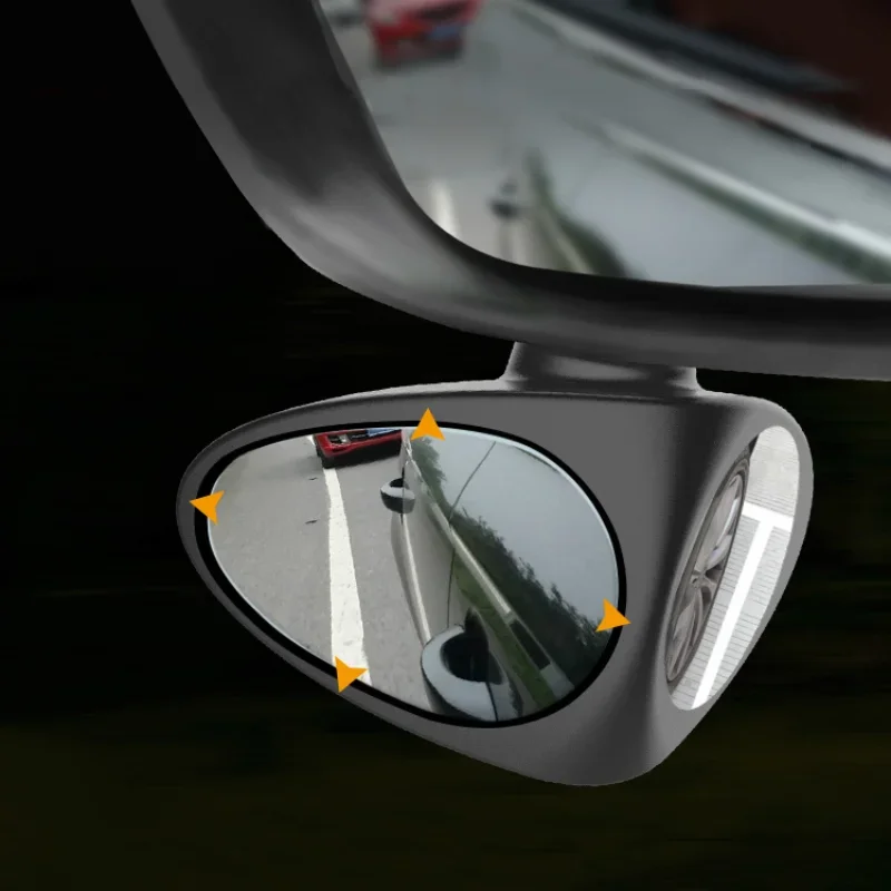 

Car front and rear wheel blind spot auxiliary mirror 360-degree wide-angle rearview mirror small round ultra-clear mirror