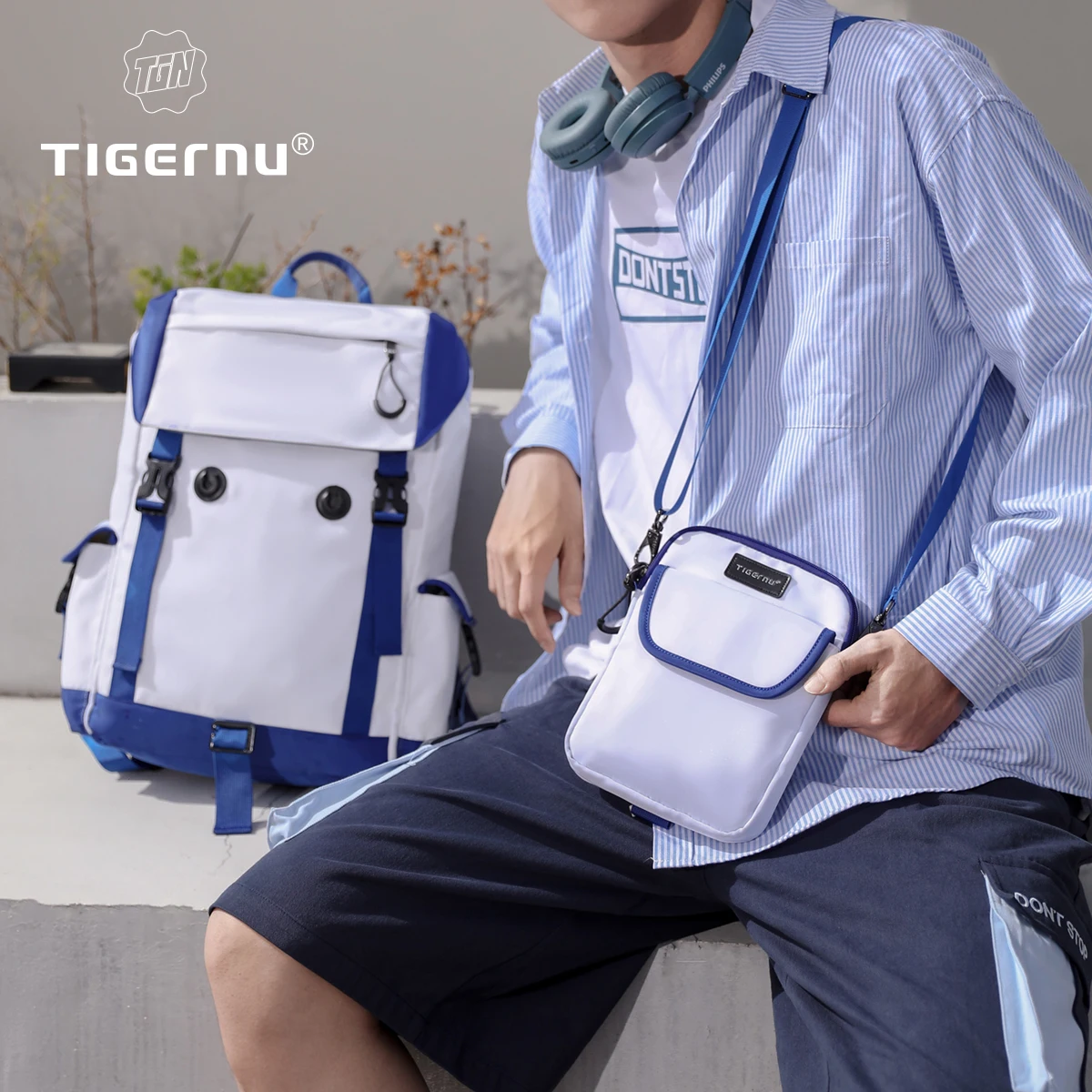 Tigernu Women Backpack For School Bags For Men Detachable Crossbody Bags Travel Backpacks Male Laptop Backpacks 14inch Knapsack