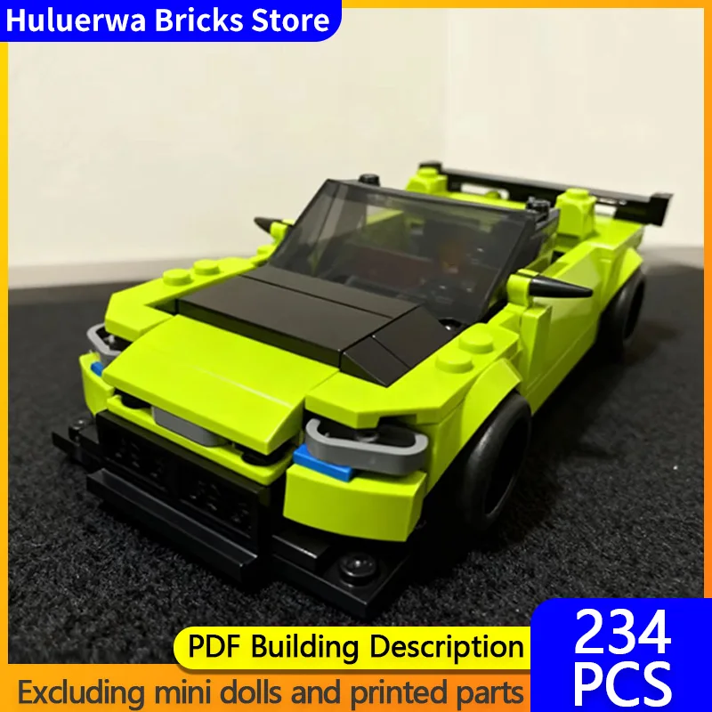 

Speed Racing Car Model MOC Building Bricks Camaro ZL1 Convertible Hypercar Modular Technology Children Holiday Gifts Toys Suit