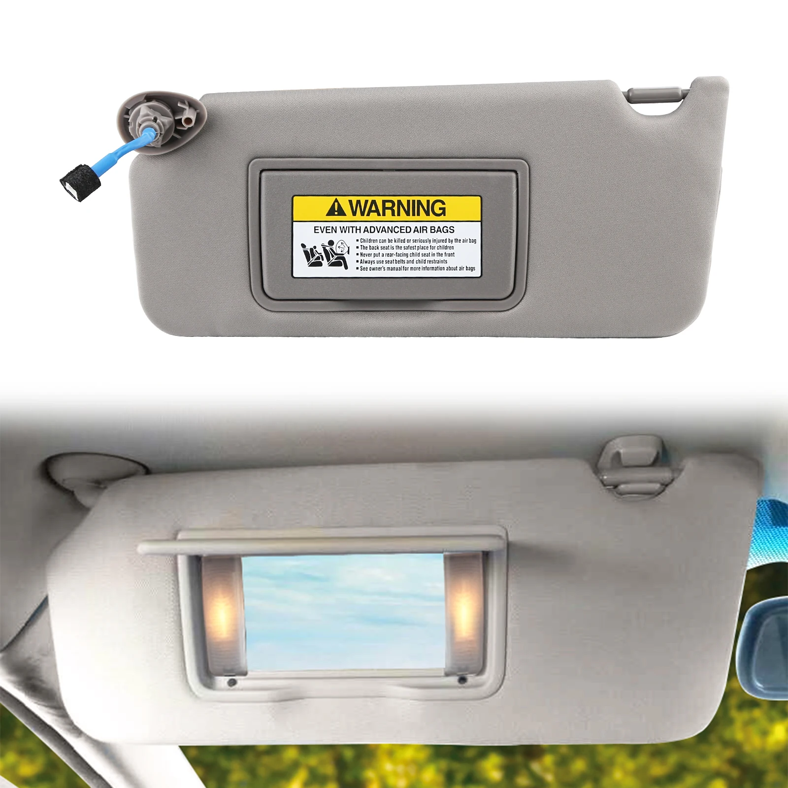 For Honda Accord 2008 2009 2010 2011 2012-2017 Grey Beige Sunvisor 83280TA5A51ZA Car Sun Visor Driver Side Car Accessories