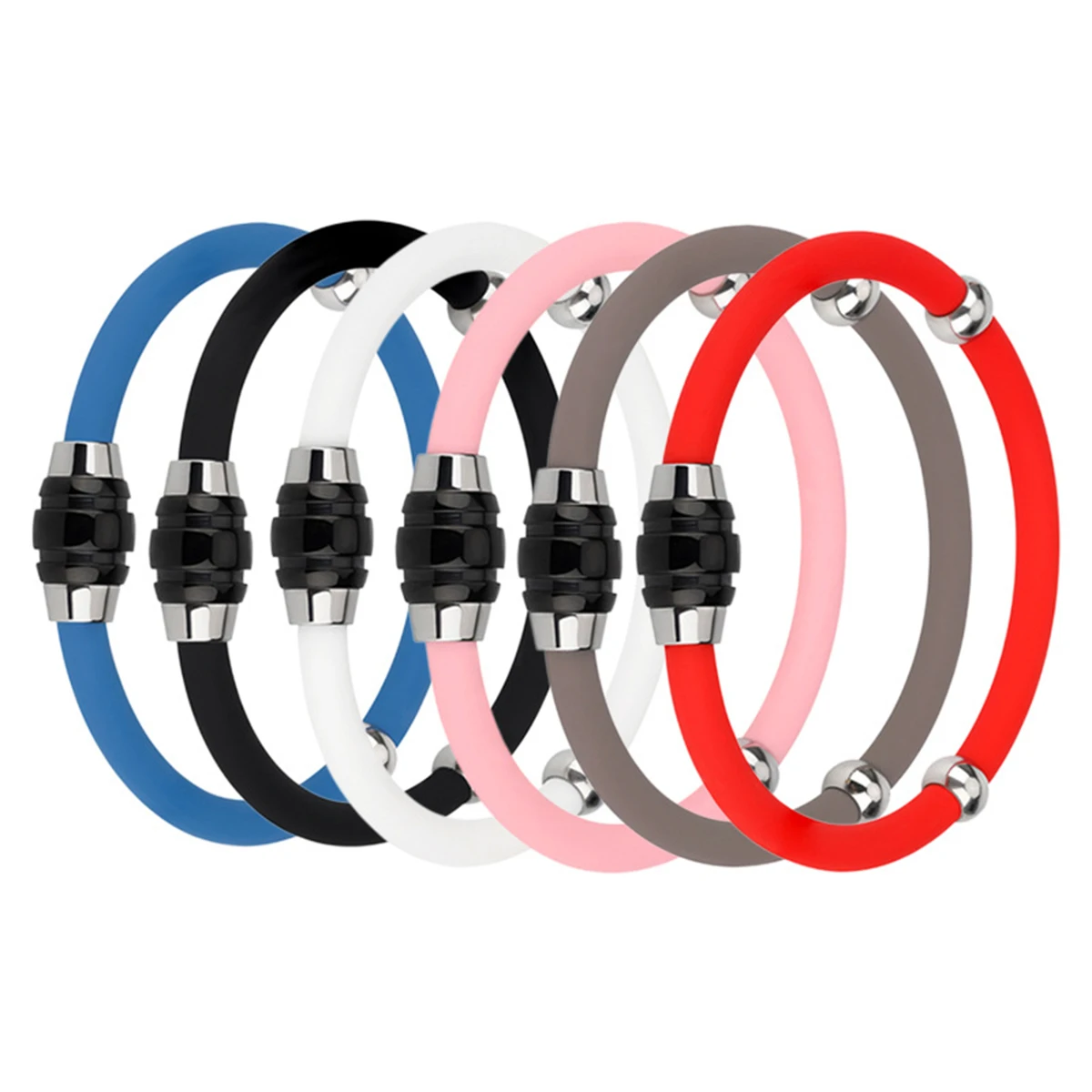 Antistatisches Negativ-Ionen-Silikon-Armband für Herren und Damen, Sport-Sicherheitsarmband, Zubehör, Negativ-Ionen-Armband