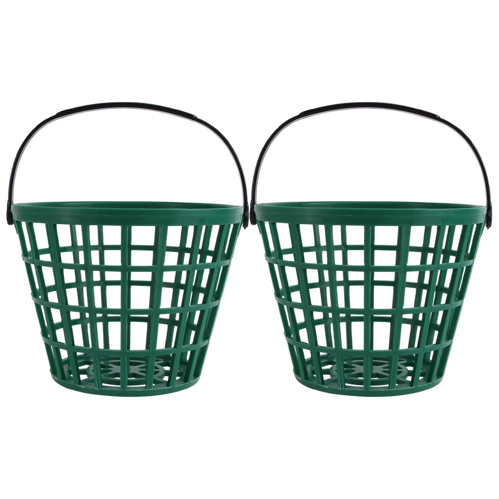 قطعتان من إكسسوارات الجولف الصغيرة ذات السلة الوردية للرجال حاوية تخزين الكرة وحامل المجمع #1