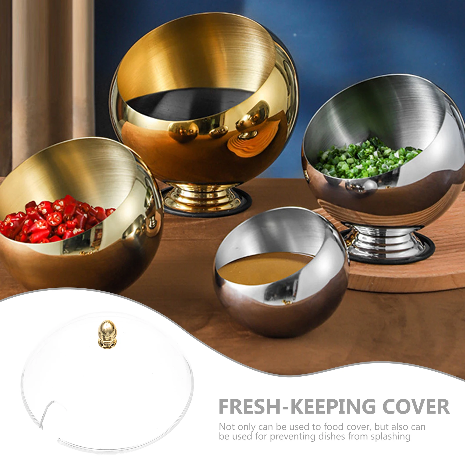 

Multifunctional Acrylic Food Cover Transparent Dust-Proof Plate Lid Household Cake Cover Kitchen Wedding Banquet Practical Heat