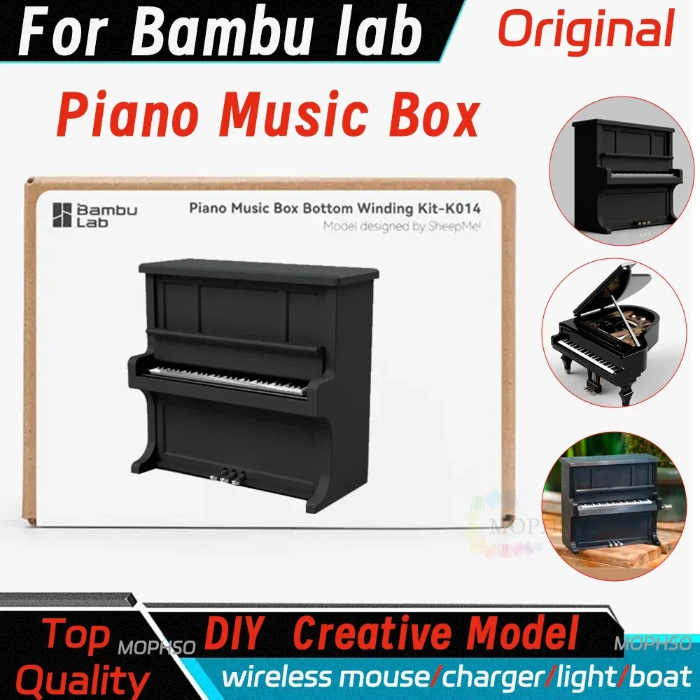 For Bambu Lab Model Mouse Kit 002 Diy Model for Bambulab Clockwork Hand Crank Piano Music Box model Standard Part DIY 3D Printed