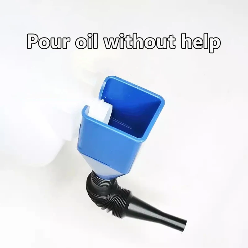 Car Refueling Funnel Gasoline Foldable Engine Oil Funnel Tool Plastic Funnel Car Motorcycle Refueling Tool Auto Accessories