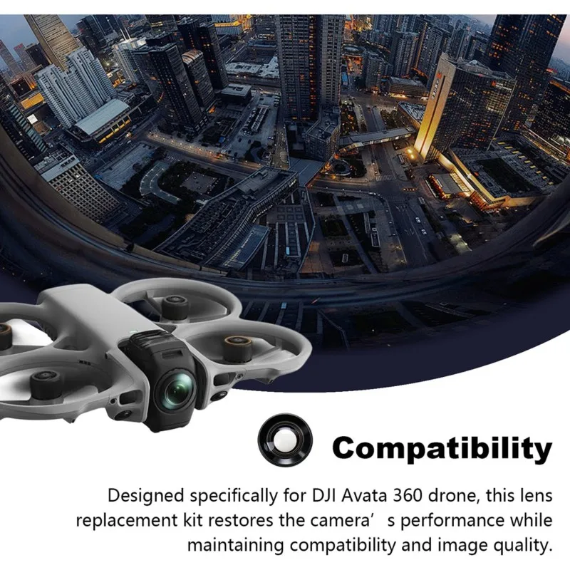 【アニバーサリーセール】dji-avata-360用交換レンズキットには、レンズガラス、金属製分解ツール、正確な取り外しと再組み立てが含まれています。
