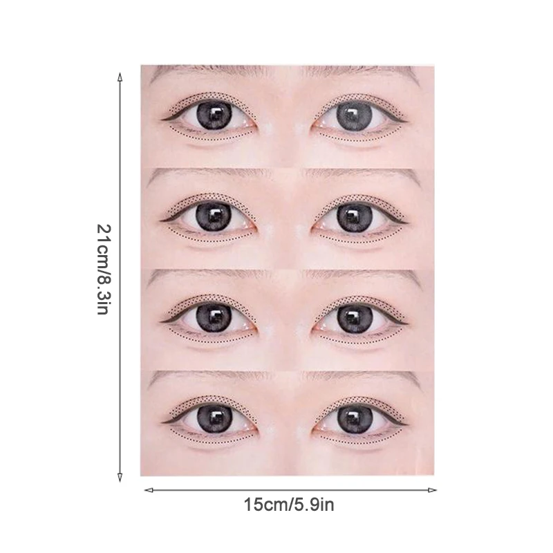 40 Patches/5 Sheets Eyelash Practice Stickers Eyelash Training Stickers Eyelash Application Trainer Stickers Simulated Eye Shape
