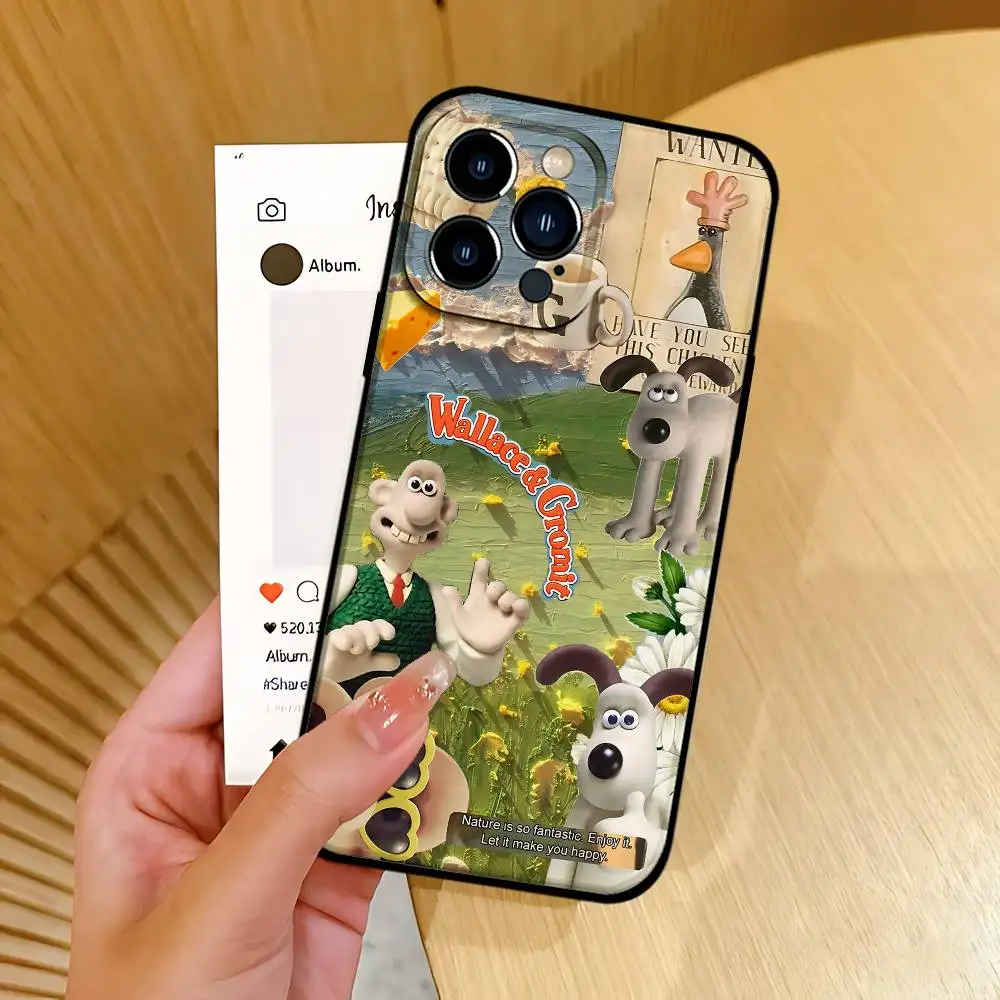 حافظة هاتف D-WallaceS وT-Gromit-Es لهاتف آيفون 17 16 15 11 12 13 14 Pro Max 16 Plus 15Pro MAX