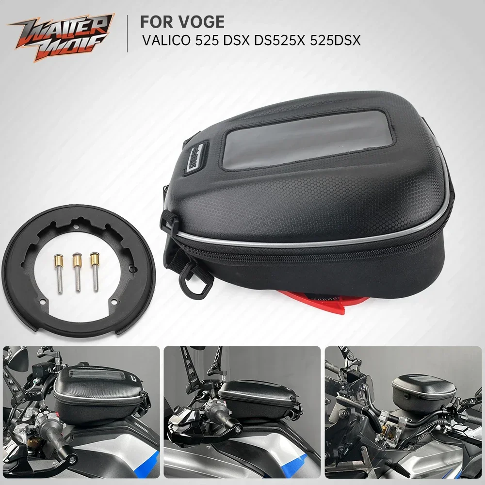 525dsx saco do tanque de combustível para voge valico 525 900 dsx ds525x dsx525 2023 2024 tanklock saco de bagagem mochila saco de viagem bolsa caso