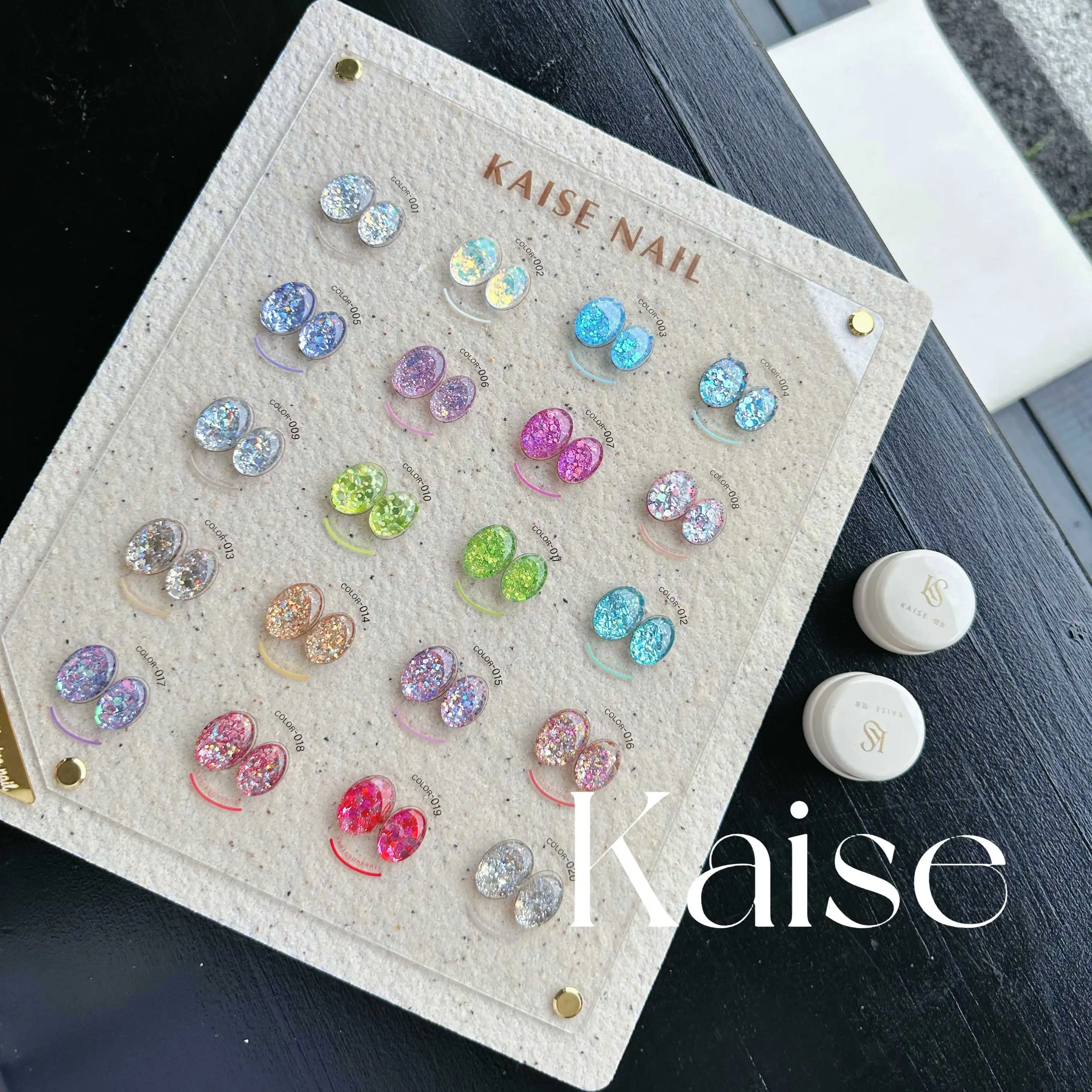 

KAISE 20 Colors Multicolor Flash Nail Gel Set Nail Salon 2025 New Hot Sale Fashion Nail Art Non-toxic UV Gel Wholesale