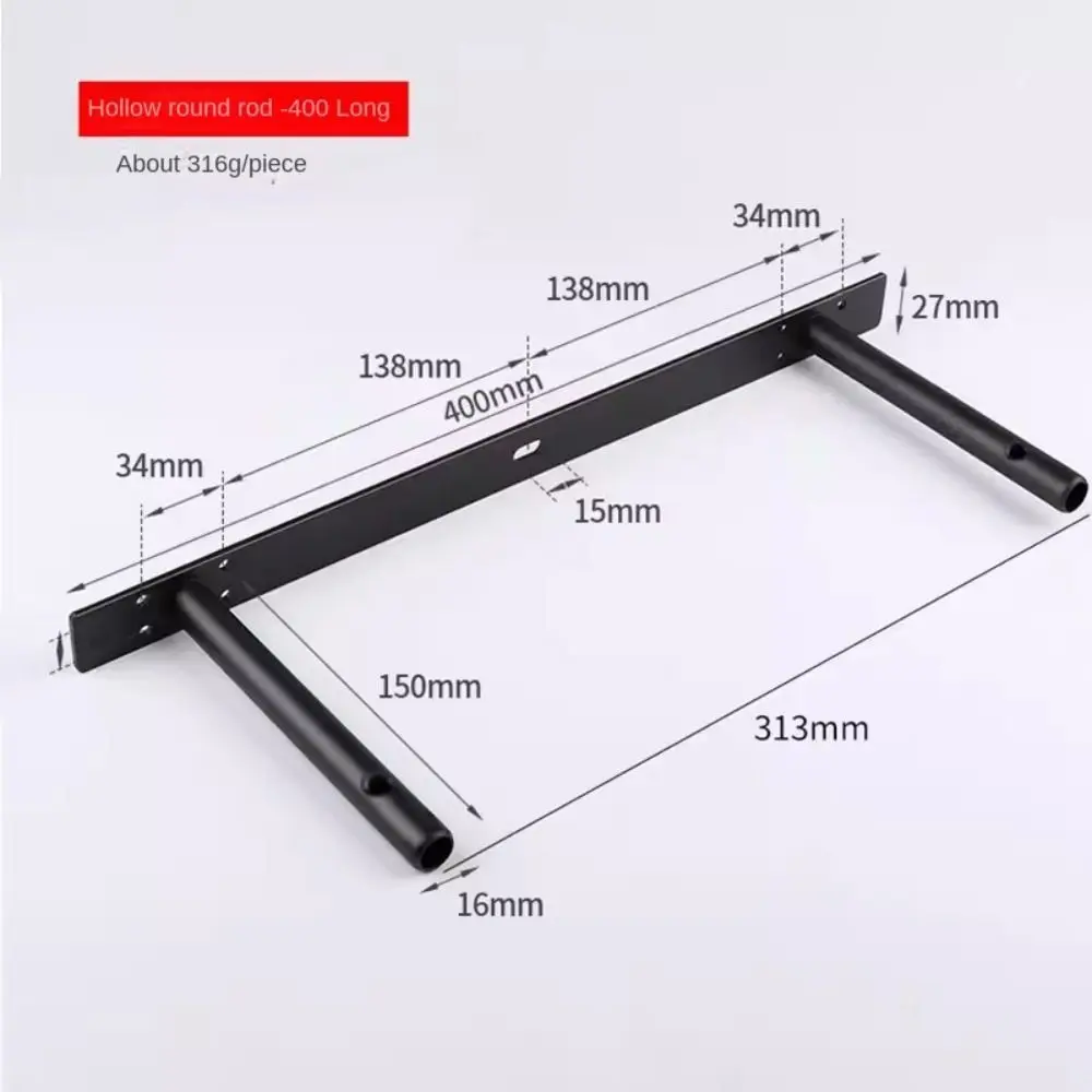 20 Soportes Invisibles Para Estantes Flotantes De Acero Carbono – 7x133 Mm Con Tubos De Expansión, Fijación Oculta Y Resistente