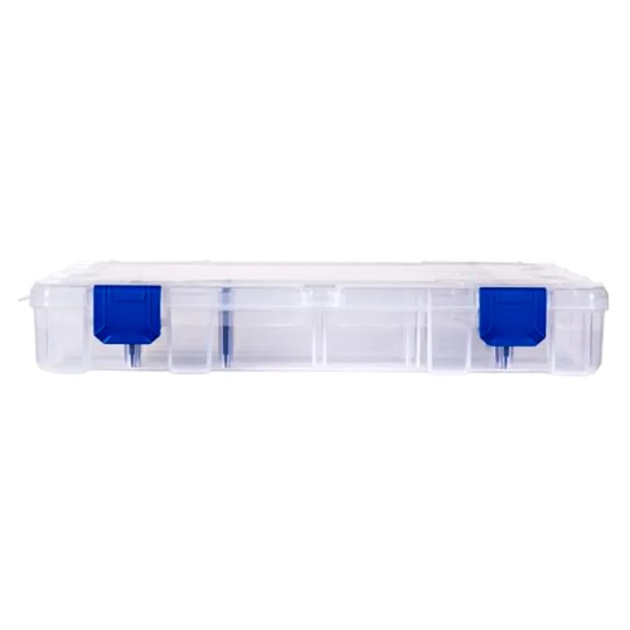 Outdoors Tuff Tainer Fishing Tackle Box with Zerust Anti-Rust Dividers - Includes 12 Dividers, 24 Compartments, Clear Fishing L view 4