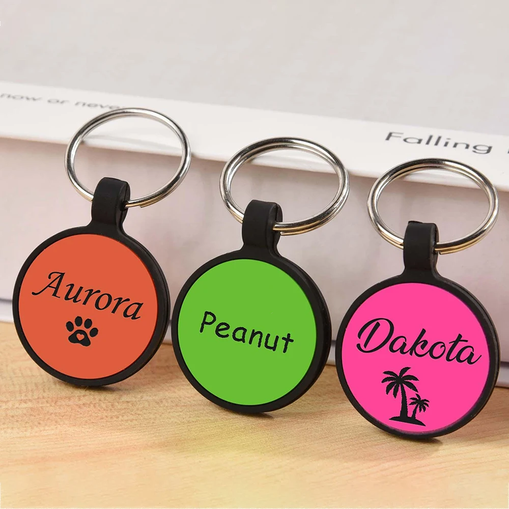Custom Dog ID Tag Personalized Dog Cat Collar Address ID Tags for Dogs Cats With Free Engraving Pet Anti-lost ID Tag