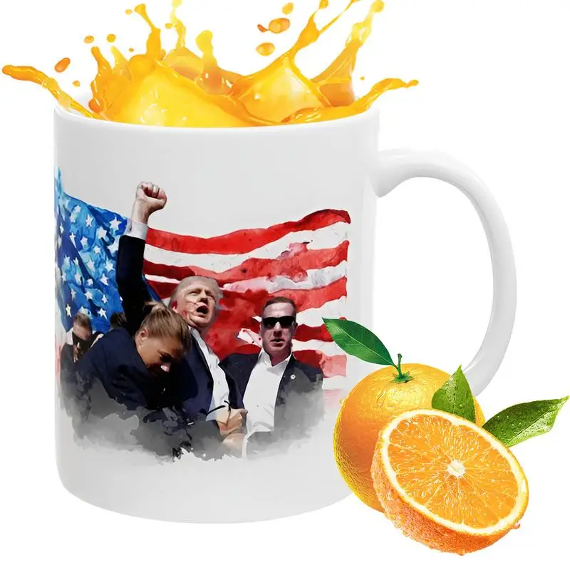 President Coffee Cup President Won't Be Stopped Coffee Cup Creative Coffee Mugs President Fight Ceramic Drinking Cup For Hot Or