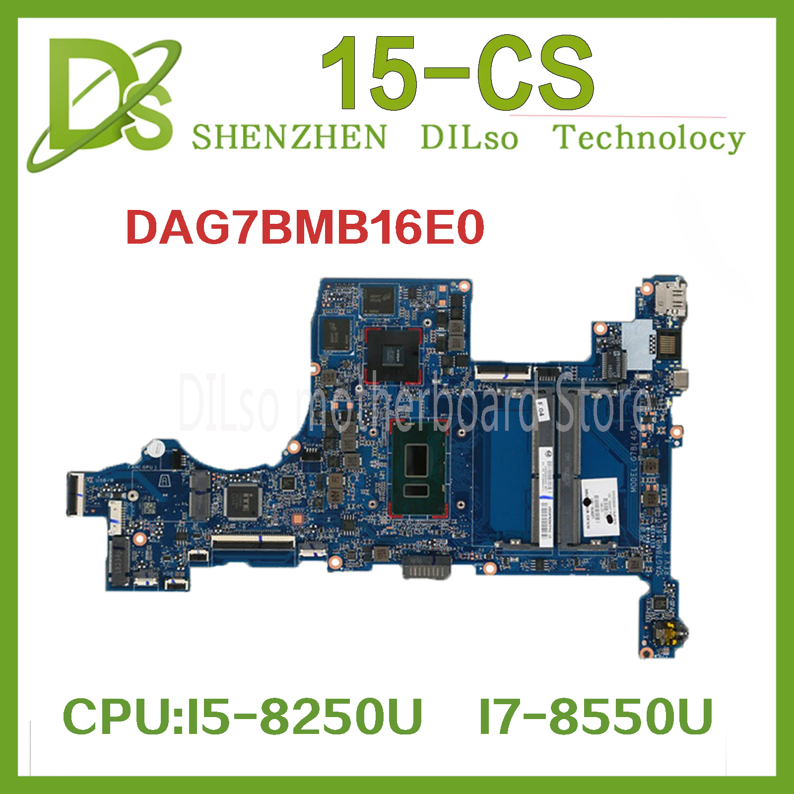 Untuk HP PAVILION 15T-CS000 15-CS Laptop Motherboard L22818-601 L22818-001 L22818-001 DAG7BMB16E0 dengan i7-8550U i5-8250U tes 100%