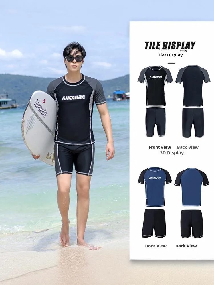 

Мужской комплект для плавания больших размеров: полный набор с защитой от неловкости, обувь для плавания и фитнеса