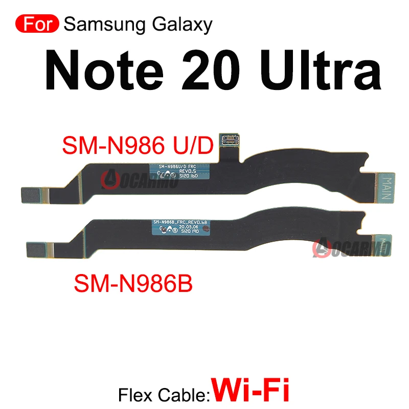 Wi-Fi Signal Antenna Connection MainBoard LCD Flex Cable Replacement Parts For Samsung Galaxy Note 10 Plus 10+ Lite Note20 Ultra