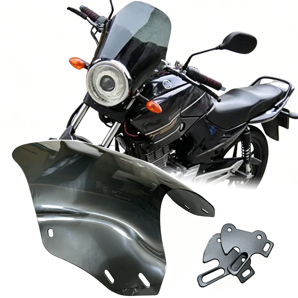 Parabrisas para Yamaha YBR125 ED SPD Custom 2004-2019, YBR 250, YBR250, Pantalla Protectora para Faro Delantero, Accesorios para Moto