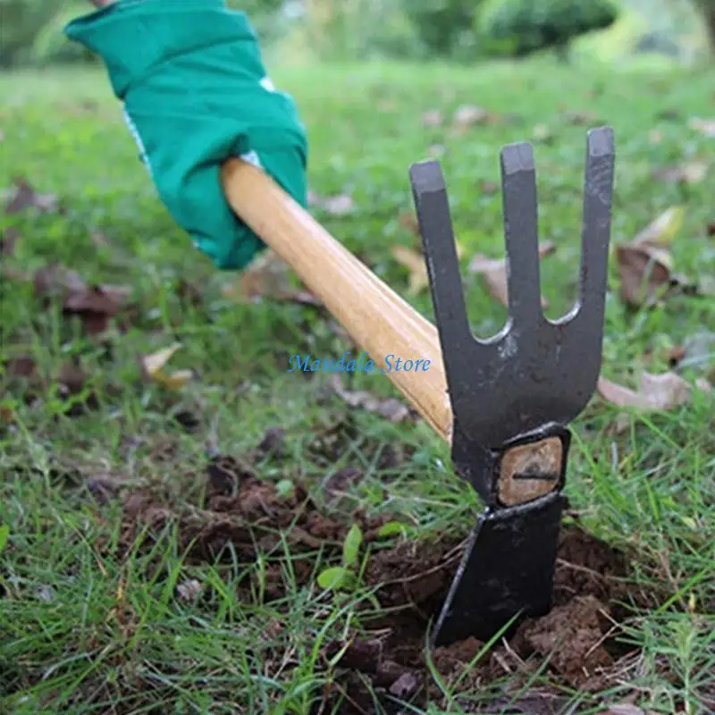 U2JC Small Hand Excavator and Hoe Combination Garden Tool Strong and for Sharp Hoe and Loose Soil Hand Tool Anti-bending
