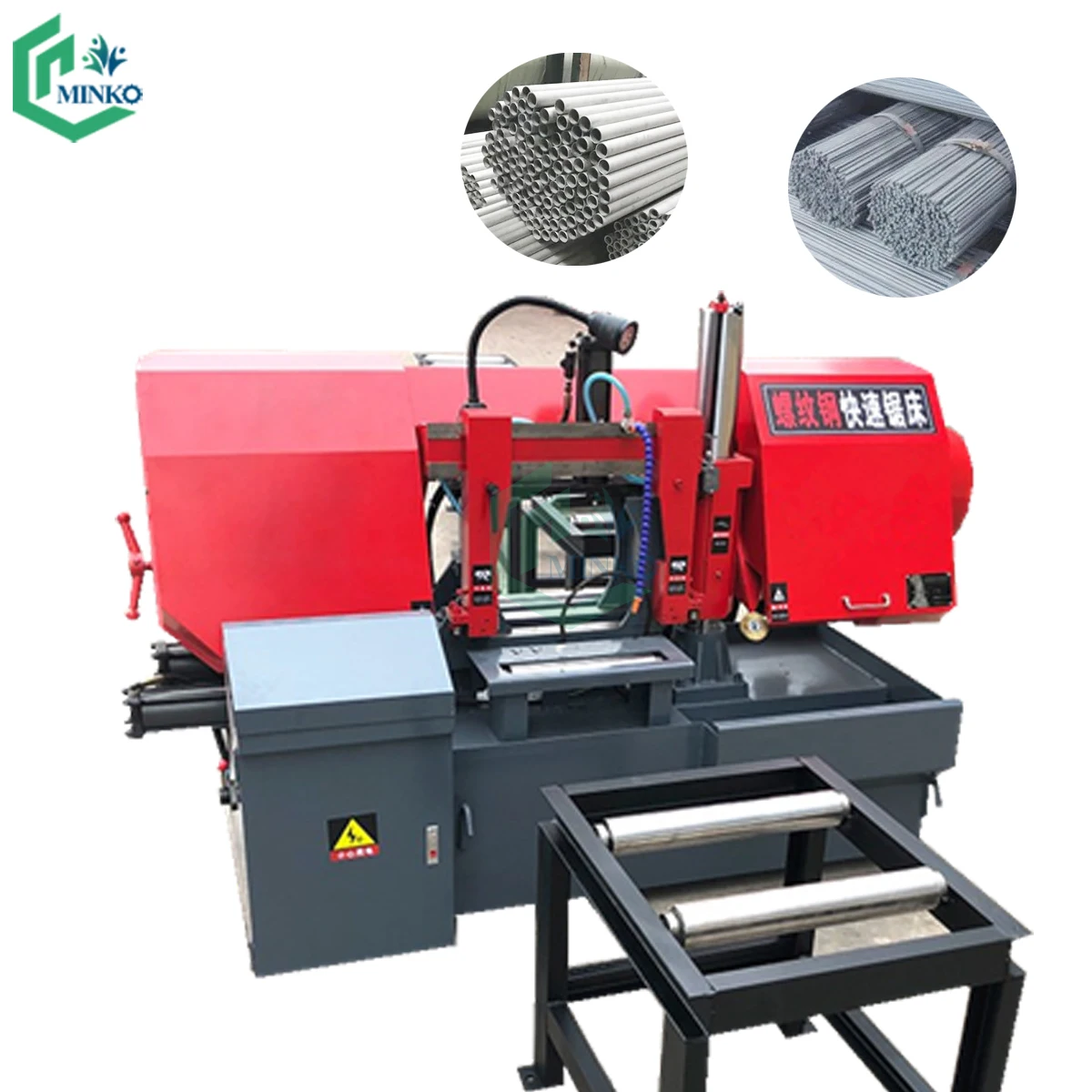 GB4240 High Power AutomAtic Feed RebaR Fast Whole Bundle Cutting Metal Band Hydraulic Bar Saw Hine