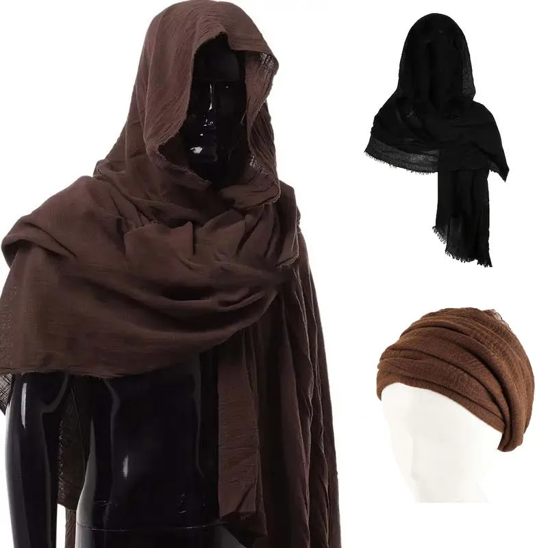 

Medieval Shawl Hood Renaissance Cape Scarf Knight Hooded Shawl Retro Viking Costume Accessories for Halloween Cosplay