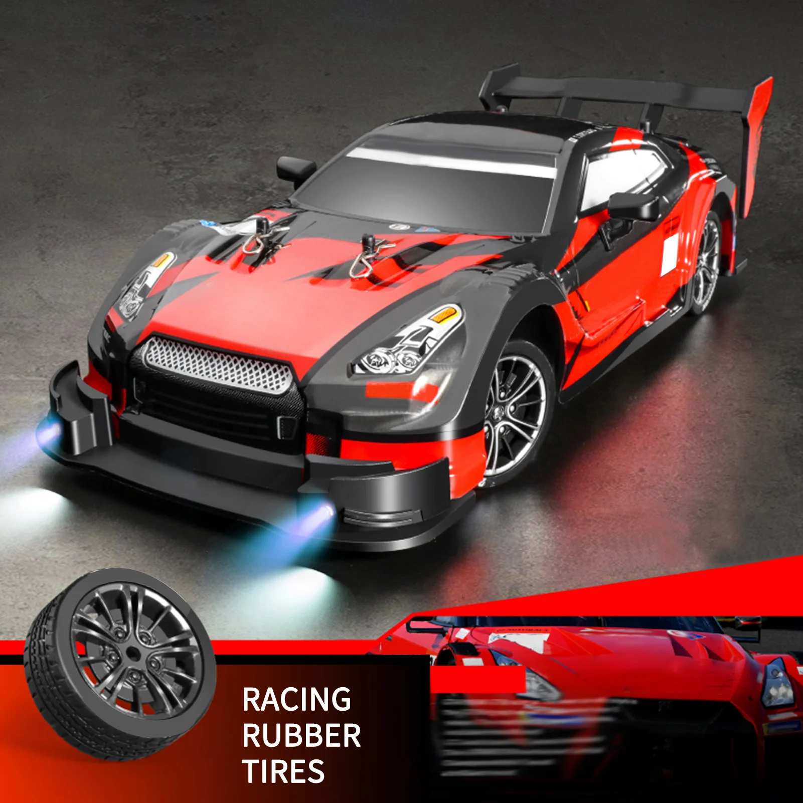 Remote Control Drift Car 1/16 Remote Control Car 2.4GHz 4WD 30km/h Remote Control Race Car High Speed Kids Gift RTR