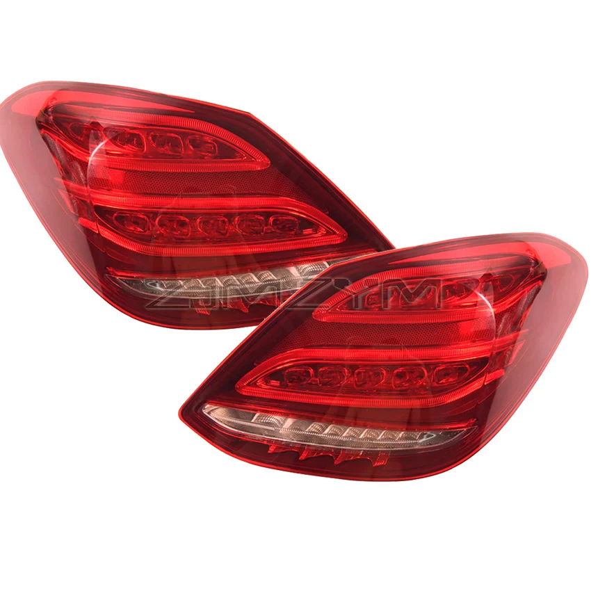 Car Tail Light Assemblies Mercedes Benz C Class W205 C180 C200 C260 C300 2014-2018 Rear Brake Bumper Lights Cars Accessories