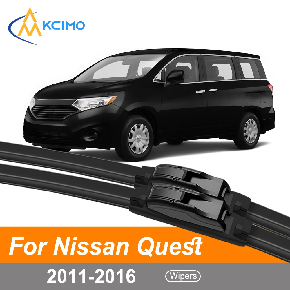 

Windshield Wiper Blades Set For Nissan Quest RE52 2011-2016 Durable All-Weather Performance Front (Driver & Passenger Side)