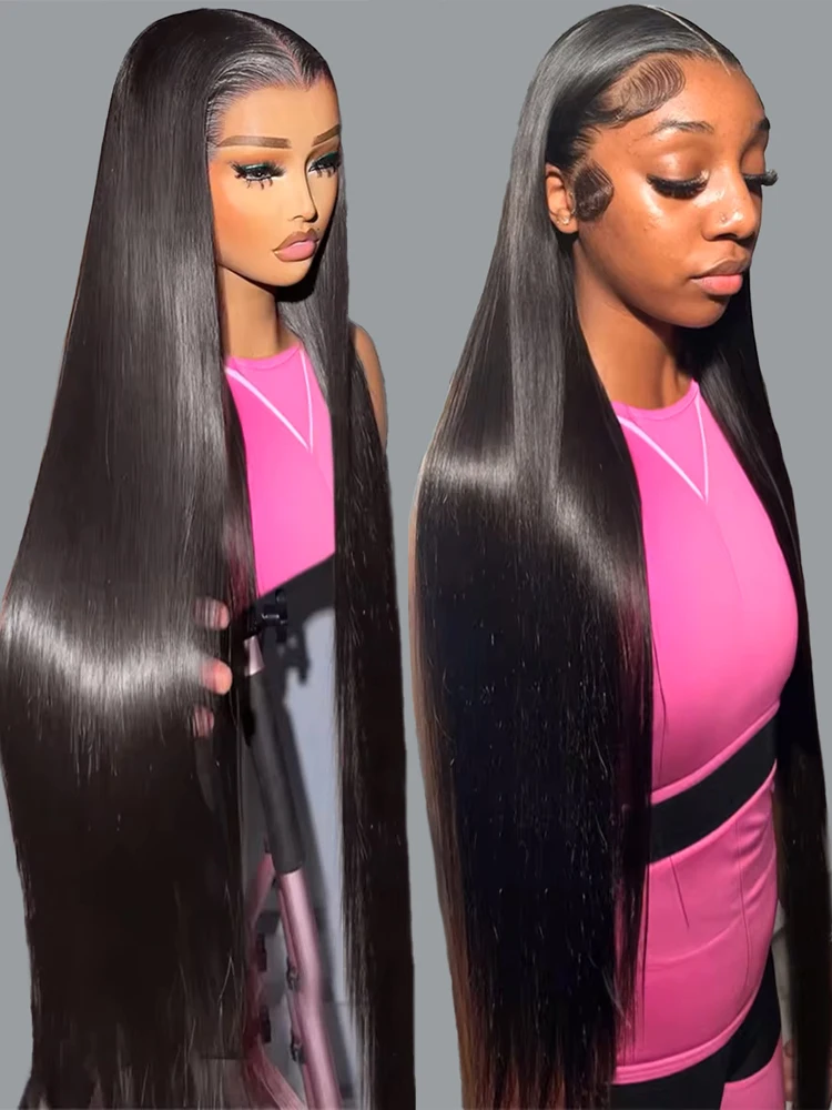

Straight Human Hair Wigs 7x5 Glueless Pre-Cut Lace Wig Ready To Go 200 Density Natural Remy Glueless Human Hair Wig For Women