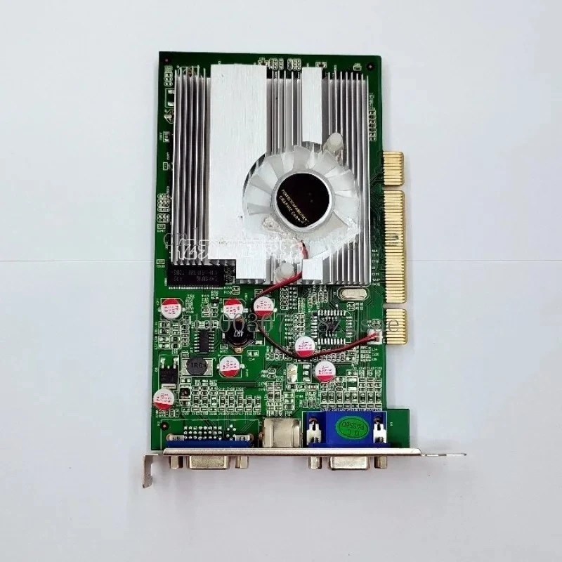 Old PCI graphics card, brand new original FX5200 independent 256M 128-bit, dual VGA dual-screen multi-screen graphics card