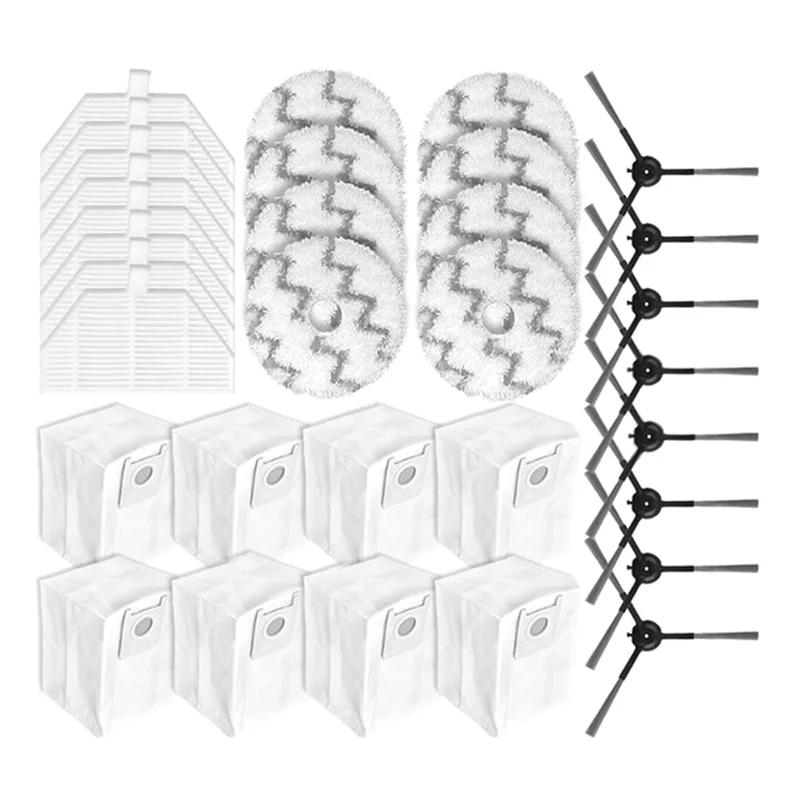 ABLE-For Roidmi EVA SDJ06RM جهاز آلي لتنظيف الأتربة استبدال إكسسوارات قطع غيار فرشاة جانبية تصفية ممسحة القماش كيس لجميع الغبار