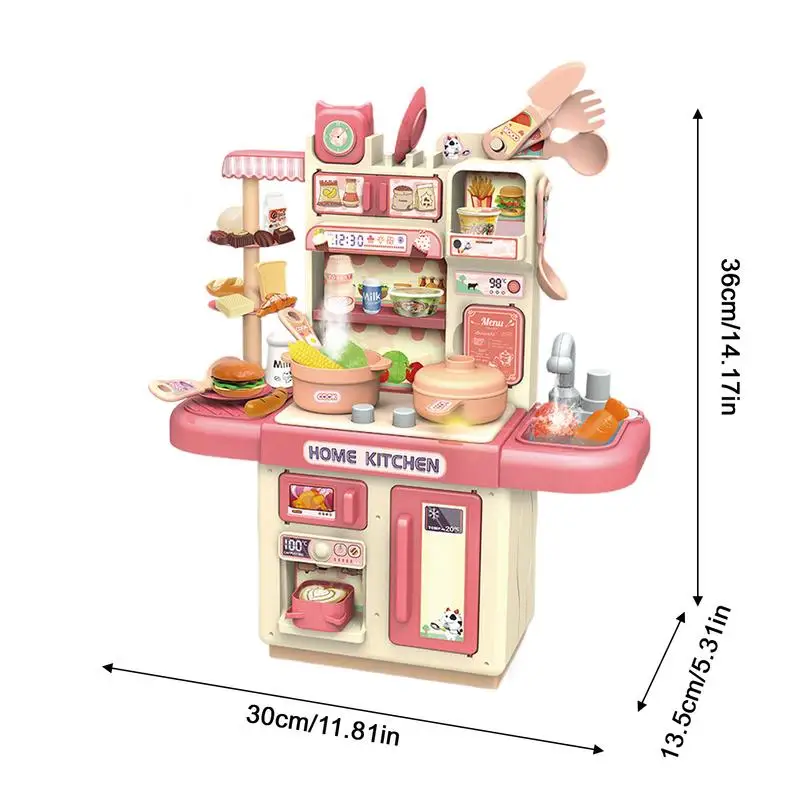 子供のための現実的なシミュレーションゲーム調理器具、インタラクティブなキッチンプレイセット、感謝祭のための食品調理おもちゃ、調理器具アクセサリー