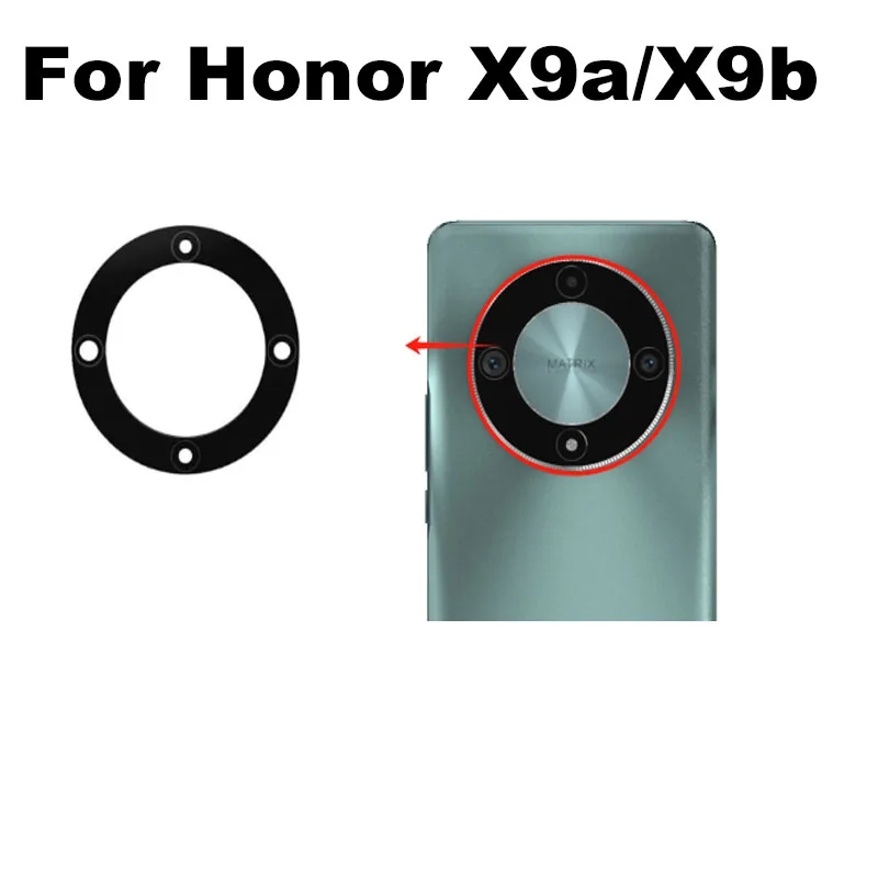 1PCS For Huawei Honor X9a Back Camera Glass Rear Lens Cover with Ahesive Sticker Replacement X9b