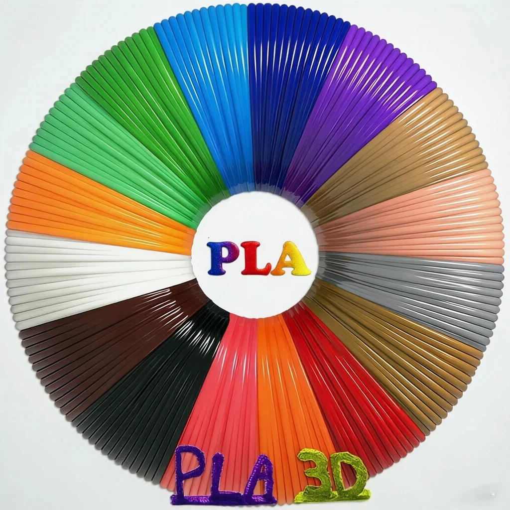 High Quality PLA 3D Printing Pen Filament 1.75mm Diameter 10/12 Colors 18M/36M/50M Safe Non-Toxic Refill for 3D Pen & 3D Printer