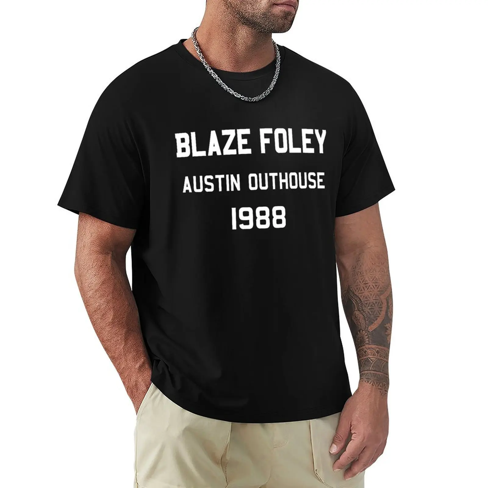 Blaze Foley - Austin Outhouse 1988 T-Shirt graphics anime stuff t shirts men