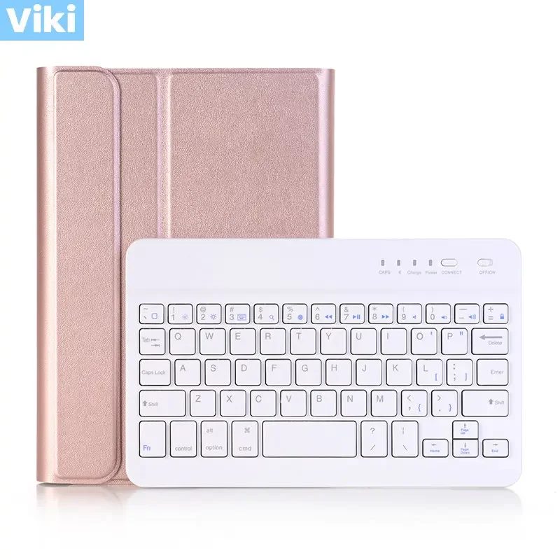 PU Leather Case with Removable Wireless Bluetooth Keyboard for Samsung Galaxy Tab A 8.0 2019 SM-P200 SM-P205(with S Pen) Tablet