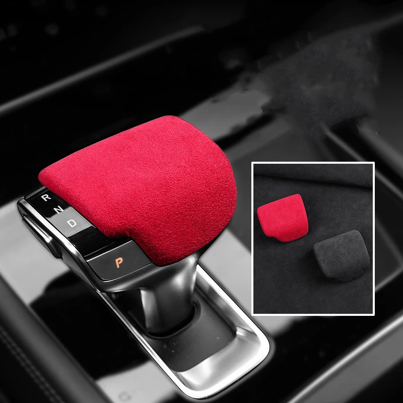 Car Gear Shift Knob Cover For Ideal ONE 2019 2020 2021 Alcan tara Suede Interior Styling Moulding Trim