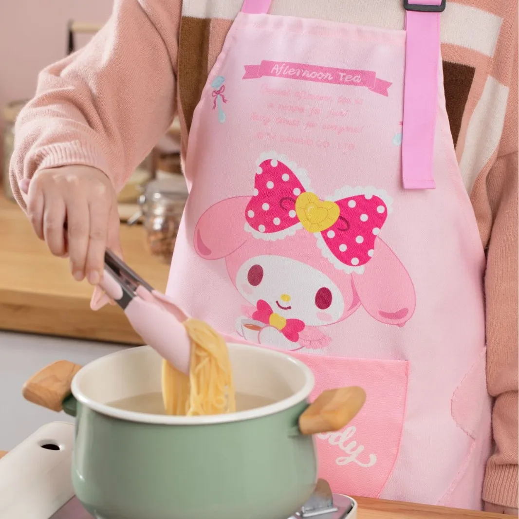 Натуральный фартук для выпечки Hello Kitty, кухонный, бытовой, толстый, водонепроницаемый и маслостойкий, хлопковый, стираемый, милый чехол для одежды с героями мультфильмов