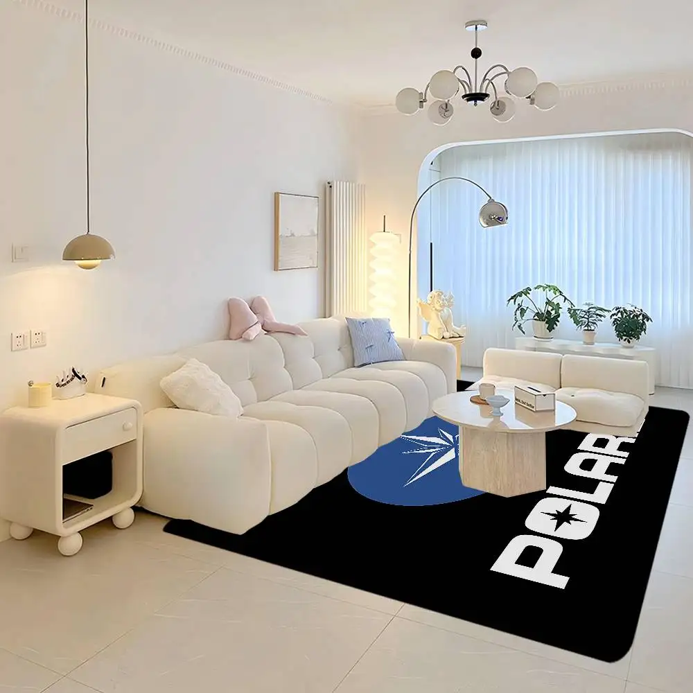 Logo P-Polaris Room Mats Cheaper Anti-slip Modern Living Room Balcony Printed Welcome Rug