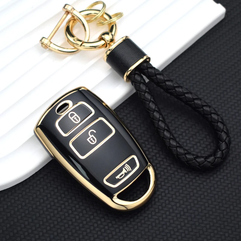 Car Remote Key Shell Fob Holder For Kia Grand Carnival Sedona TPU Car Key Case Cover Keychain Protector Accessories